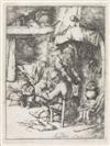 ADRIAEN VAN OSTADE Three etchings.